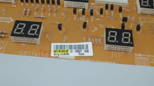 Part # 6871W1N002E | 6871W1N010F | 6871W1N012B | LG Oven Control Board Assembly (no overlay)