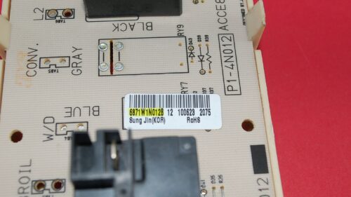 Part # 6871W1N002E | 6871W1N010F | 6871W1N012B | LG Oven Control Board Assembly (no overlay)