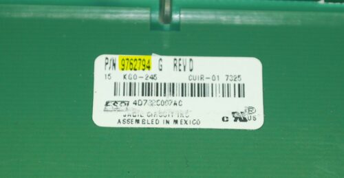 Part # WP9761566 | WP9762794 | KitchenAid Oven Touch Pad And Control Board (condition fair - Black)