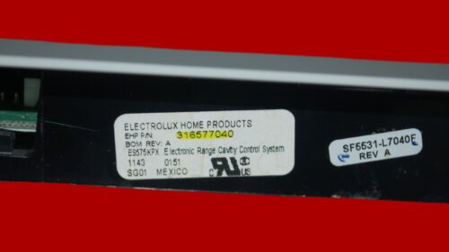 Part # 318941004 | 316577040 | Kenmore Oven Oven Panel And Control Board (overlay good - White)