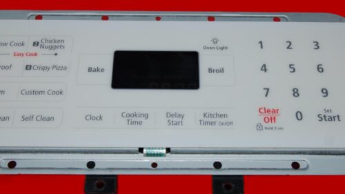 Samsung Oven Touchpad Membrane And Control Board - DG34-00014B | DE92-03045B (overlay fair - White/Light Yellow)