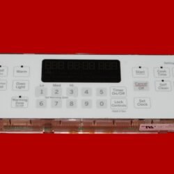GE Oven Control Board 164D8496G167 | WB27X25361 | OEM Used Tested (overlay fair - White)