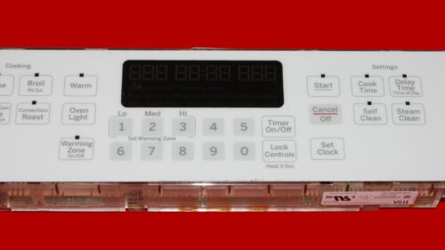 GE Oven Control Board 164D8496G167 | WB27X25361 | OEM Used Tested (overlay fair - White)