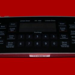 Part # WB27T11146 | WB27T11155 | Oven Glass Touchpad Membrane And Control Board (overlay good - Black)