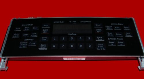 Part # WB27T11146 | WB27T11155 | Oven Glass Touchpad Membrane And Control Board (overlay good - Black)