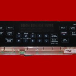 Part # WB27X25361 | 164D8496G069 | GE Oven Control Board (overlay fair - Black)