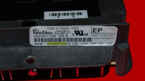 Part # W11122531 | W10887924 | Whirlpool Oven Control Board (overlay good - Black)