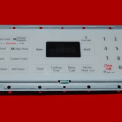 Part # DG34-00014B | DE92-03045B | Samsung Oven Touchpad Membrane And Control Board (overlay fair - white/yellow)