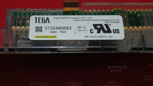 Part # WB27X25361 | 164D8496G069 | GE Oven Control Board (overlay fair - Black)