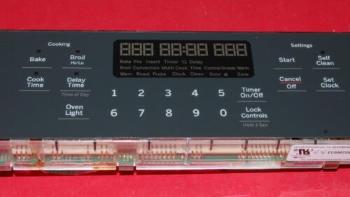 Part # WB27X29267 | 164D8496G216 | GE Oven Control Board (overlay fair - Dark Gray)