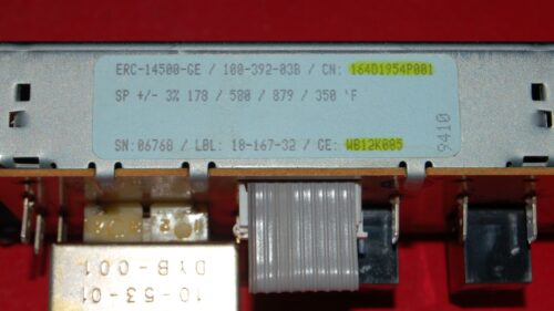 Part # WB12K005 | 164D1954P001 | GE Gas Oven Control Board (overlay good - Black)