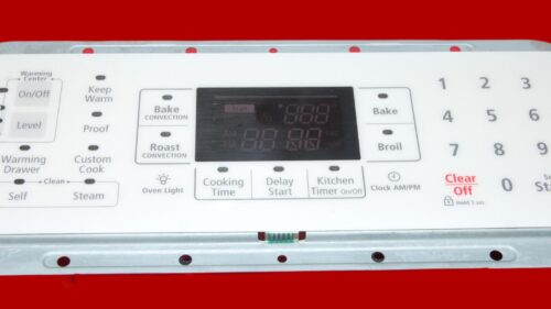 Part # DG34-00011B | OAS-AG3-00 | Samsung Oven Switch Membrane and Control Board (overlay fair - White)