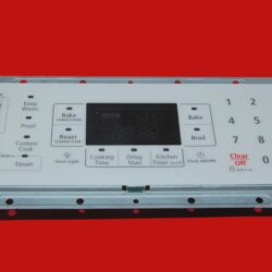 Part # DG34-00011B | OAS-AG3-00 | Samsung Oven Switch Membrane and Control Board (overlay fair - White)