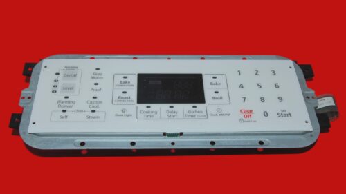 Part # DG34-00011B | OAS-AG3-00 | Samsung Oven Switch Membrane and Control Board (overlay fair - White)