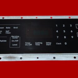 Samsung Oven Switch Membrane and Control Board DG34-00043A | DE94-03926B | OEM Used Tested (overlay fair - Black)