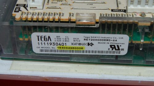GE Double Oven Control Board - 164D8496G006 | WB27T11373 (overlay good - White)