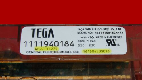 GE Oven Control Board 164D8450G016 | WB27T11274 | OEM Used Tested