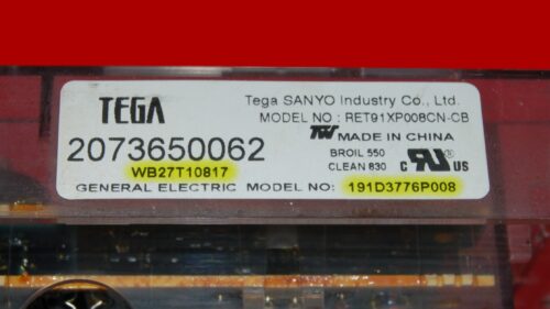 GE Oven Control Board 191D3776P008 | WB27T10817 | OEM Used Tested