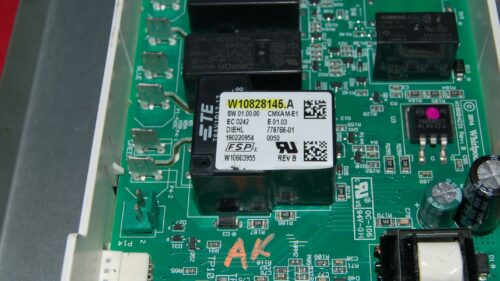 Whirlpool Oven Control Panel and Control Board W10877766 | W10828145 | OEM Used Tested (overlay fair - Black)