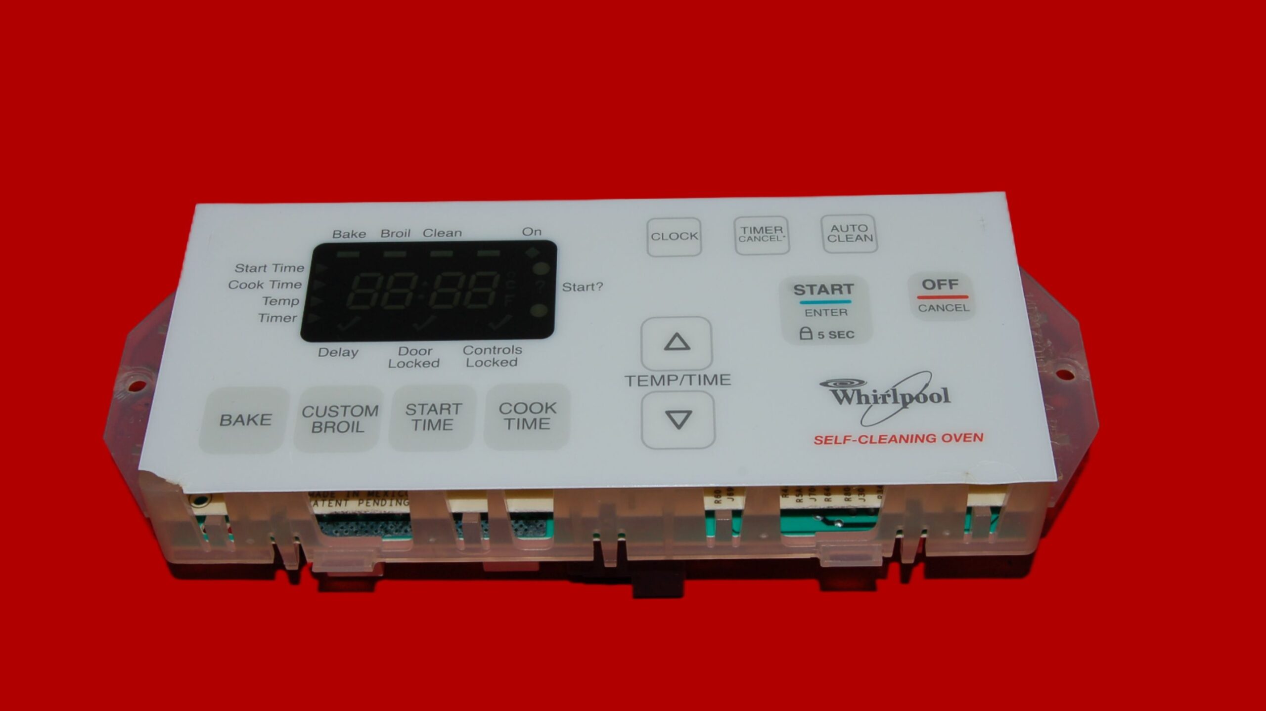 Whirlpool Oven Control Board 8524303 | 6610397 | OEM Used Tested (overlay good - White)